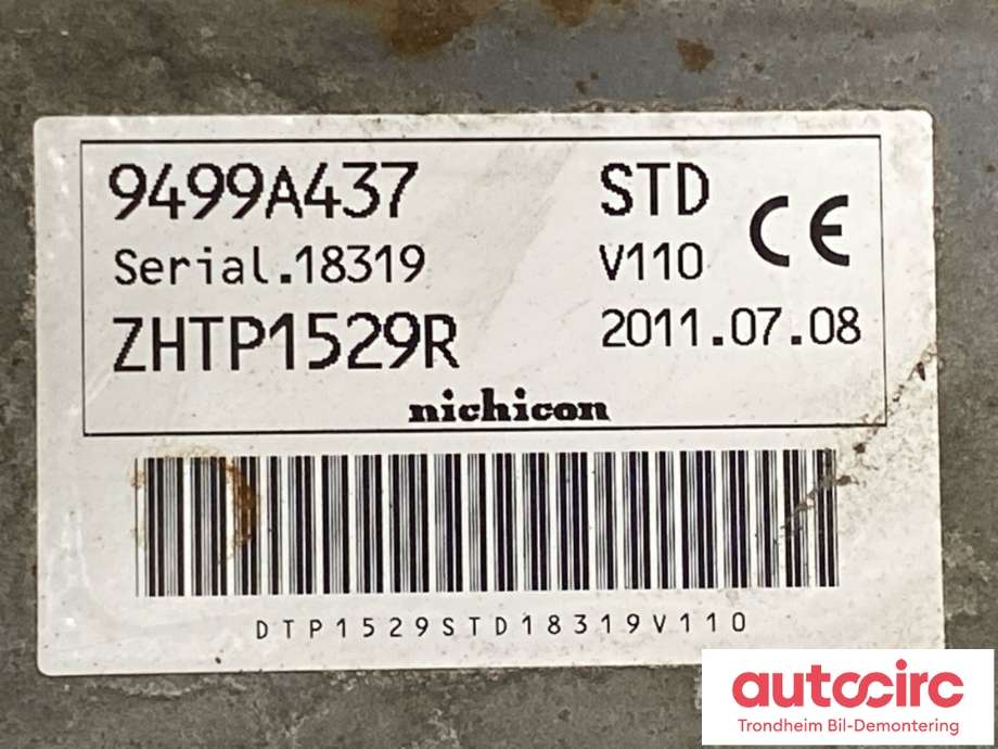 Batterilader (OBC - On Board Charger) til Mitsubishi i-MiEV 2010-->>  (9499A437|1608020780|)