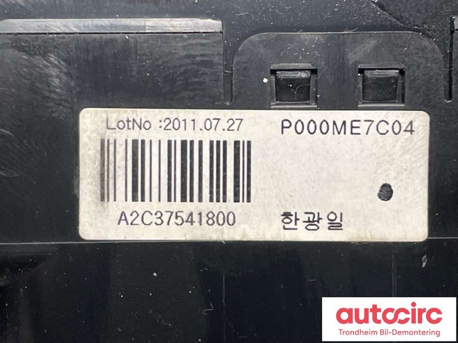 Varmeapparat betjening til Hyundai i40 2012-2017  (97250-3Z660PD5|)