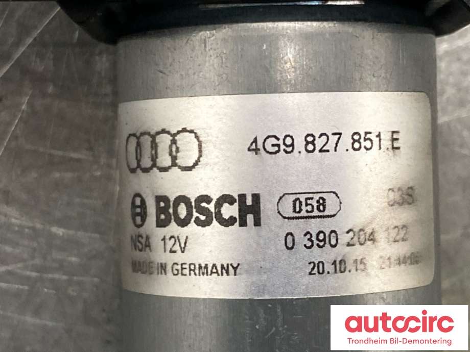Baklukeåpner motor til Audi A6, Allroad 2015-2019 (Type III, Fase 2) (C7) (C7) (4G9827851E|4G9827851D|4G9827851H)