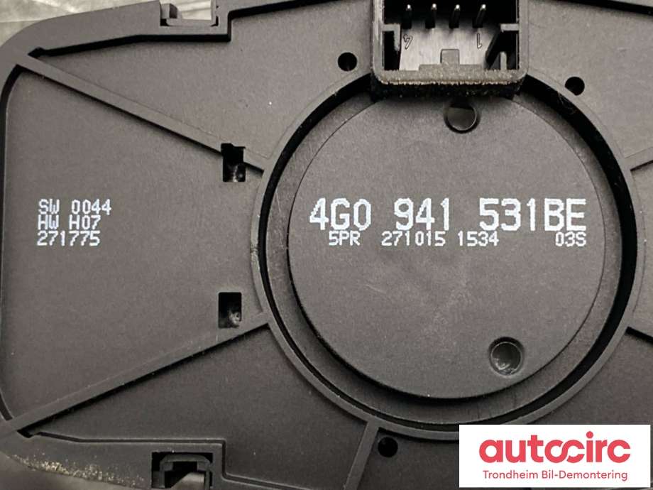 Bryter lys til Audi A6, Allroad 2015-2019 (Type III, Fase 2) (C7) (C7) (4G0941531BE|)