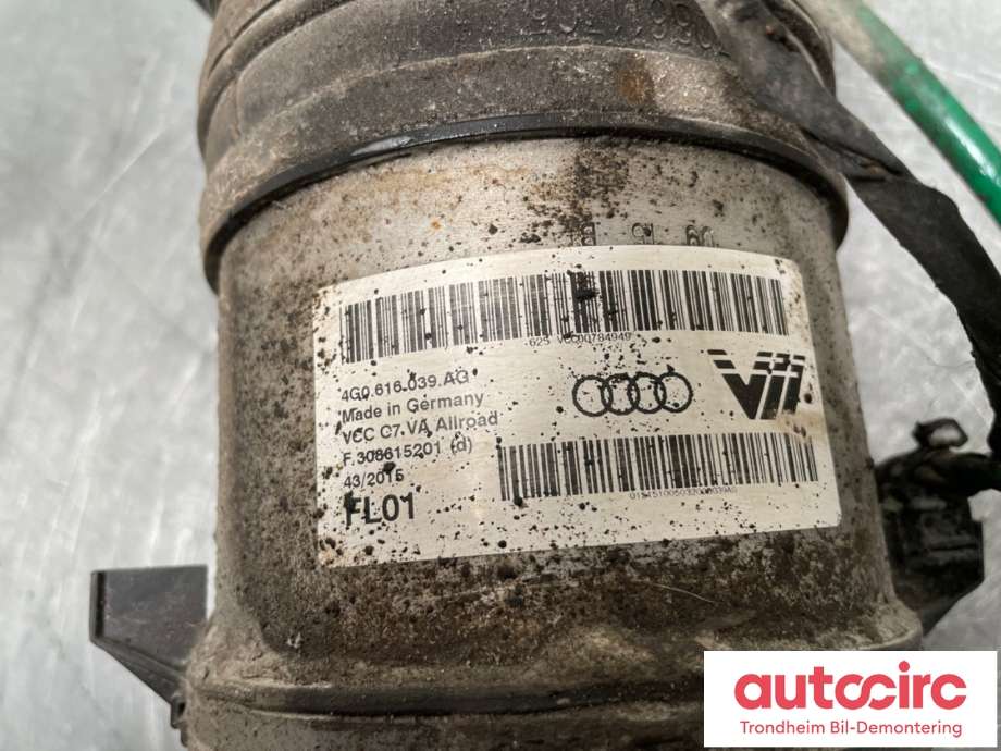 Fjær foran nivå luftpute/belg til Audi A6, Allroad 2015-2019 (Type III, Fase 2) (C7) (C7) (4G0616039AG|4G0616039AM|4G0616039AR)