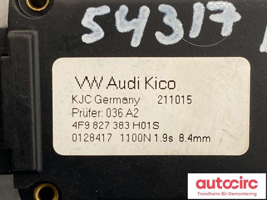 Baklukelås til Audi A6, Allroad 2015-2019 (Type III, Fase 2) (C7) (C7) (4F9827383H|)
