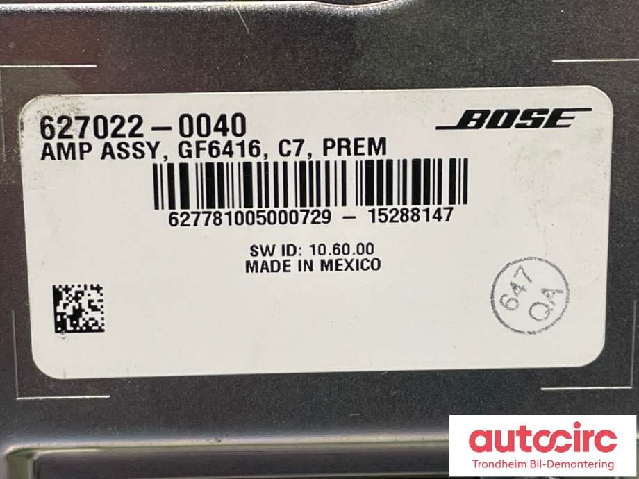 Bilstereo forsterker til Audi A6, Allroad 2015-2019 (Type III, Fase 2) (C7) (C7) (4G5035223C|)