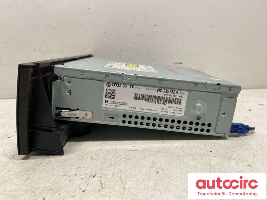 Bilstereo til Audi A4 2007-2014 (Type IV) (B8) (B8) (AUDI/VW|8R1 035 652 A|)