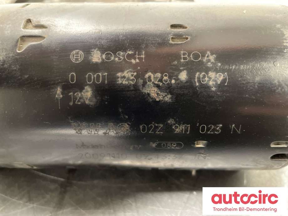 Starter diesel til Škoda Octavia 2009-2013 (Type II, Fase 2)  (02Z911023N|02Z911023NX|02Z911024KX)