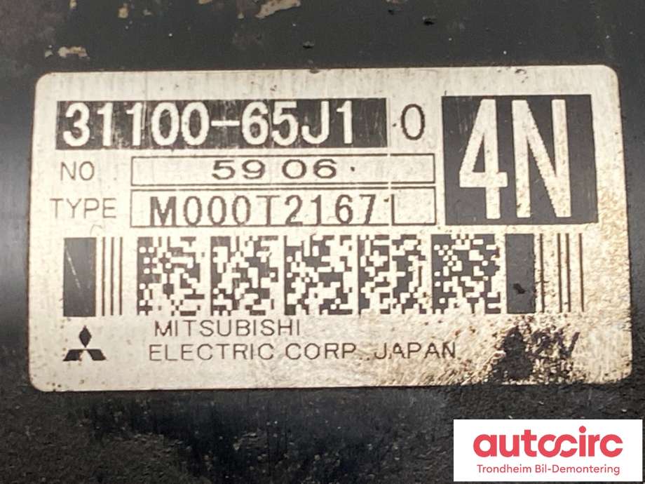 Starter til Suzuki Grand Vitara 2005-2015 (Type III)  (31100-65J10|)