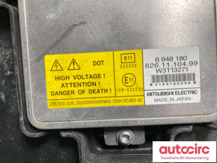 Frontlykt høyre xenon til Volvo S80 2006-2013 (Type II, Fase 1) (31353539|)