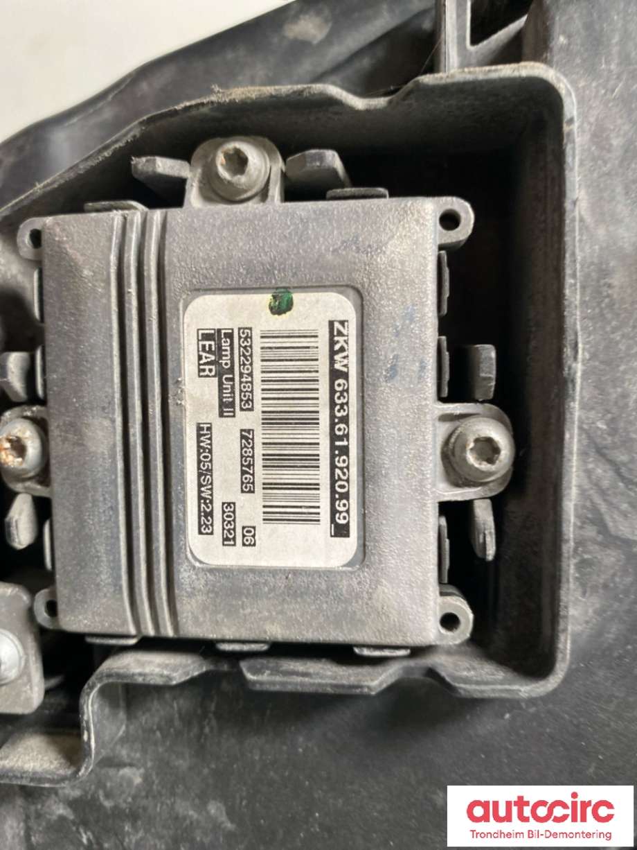 Frontlykt venstre xenon til Volvo S80 2006-2013 (Type II, Fase 1) (31353538|)