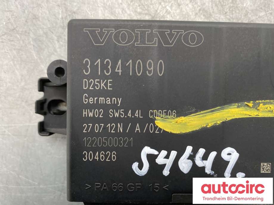 Styreenhet parkering til Volvo S80 2006-2013 (Type II, Fase 1)  (31341090|)