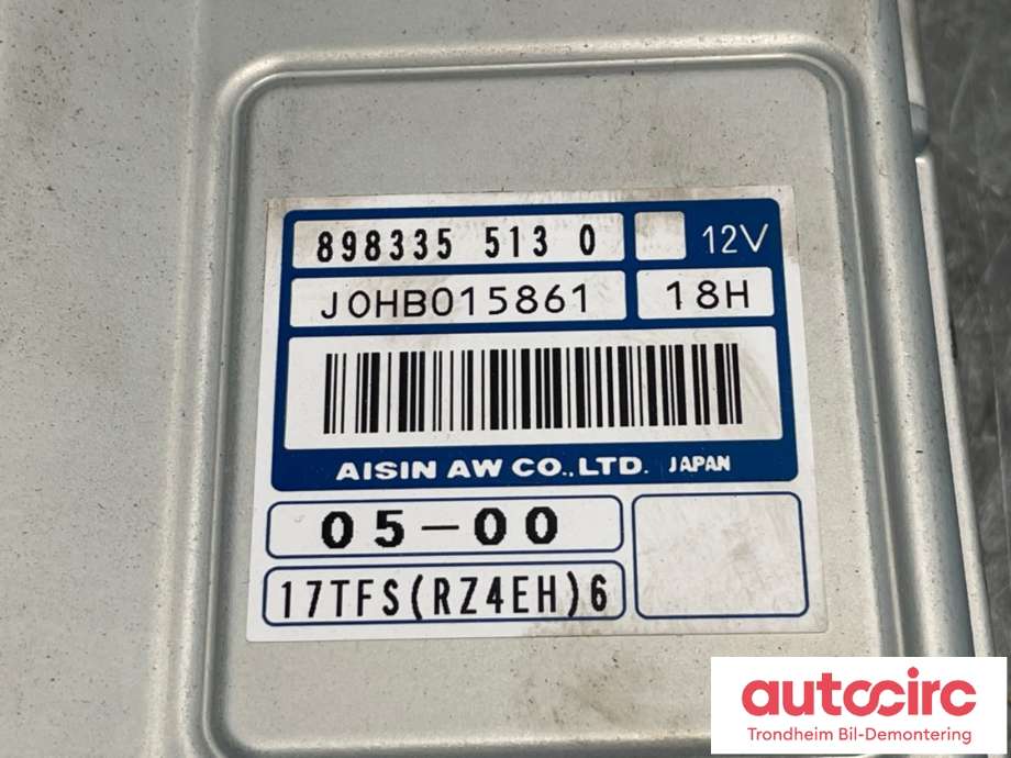 Styreenhet girkasse til Isuzu D-Max 2017-2020 (Type II, Fase 2)  (AISIN|8983355130|)