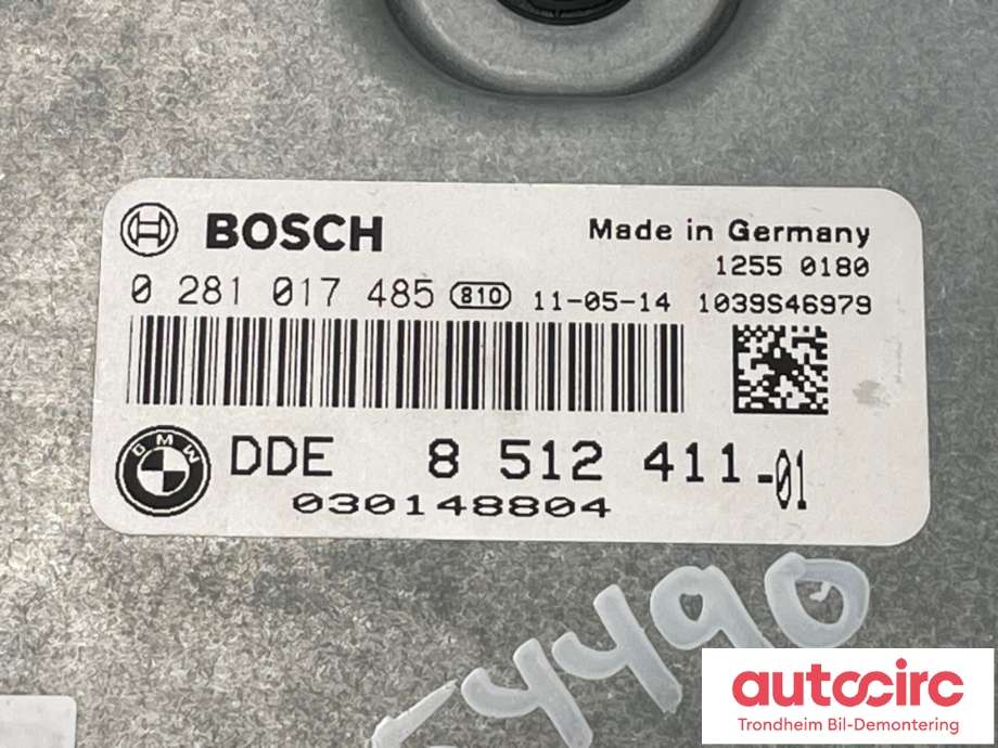 Styreenhet motor til BMW X5 2007-2013 (E70) (E70) (BOSCH|13 61 8 517 016|8 512 411|0 281 017 485)