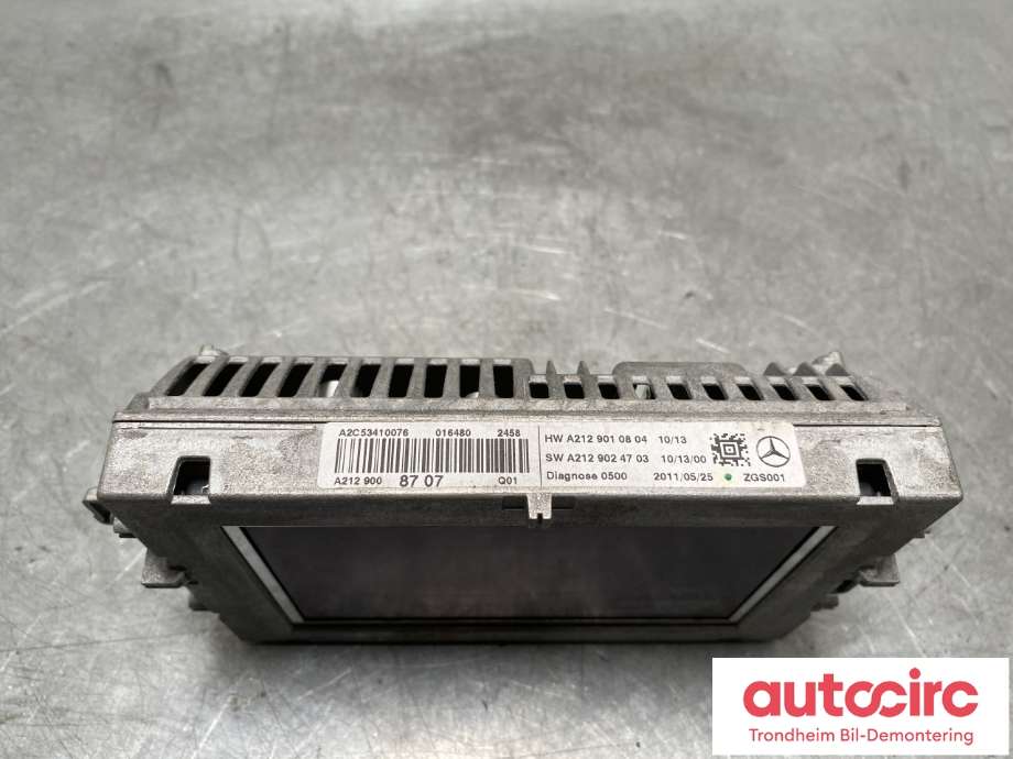 Bilstereo navigasjon skjerm til Mercedes E-Klasse 2009-2013 (Fase 1) (W212) (W212) (A2129008707|A2129004900|A2129009122)
