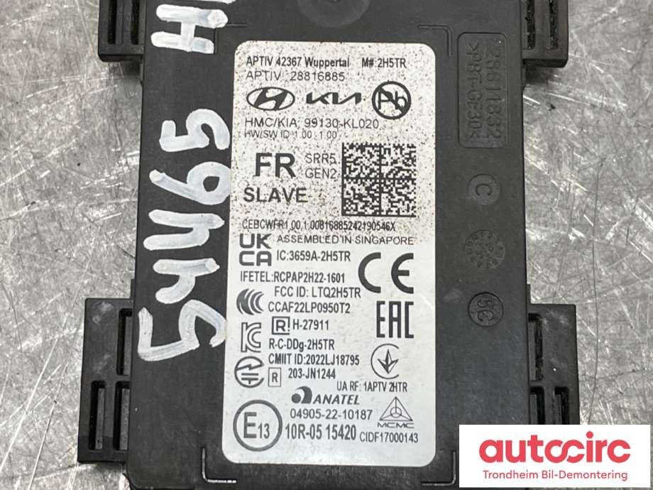 Sensor blindsone til Hyundai Ioniq 6 2023-->> (99130-KL020|)