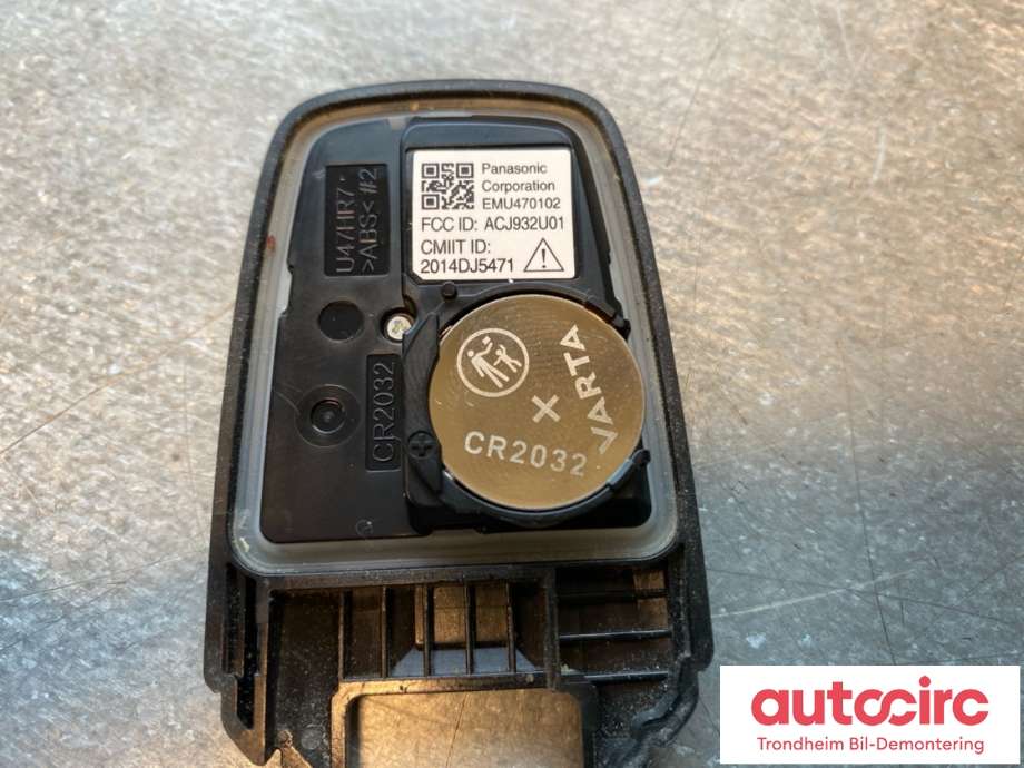 Nøkkel til Isuzu D-Max 2017-2020 (Type II, Fase 2) (PANASONIC|ACJ932U01|)