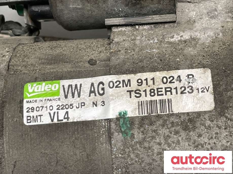 Starter diesel til Škoda Superb 2008-2015 (Type II) (02M911024P|)