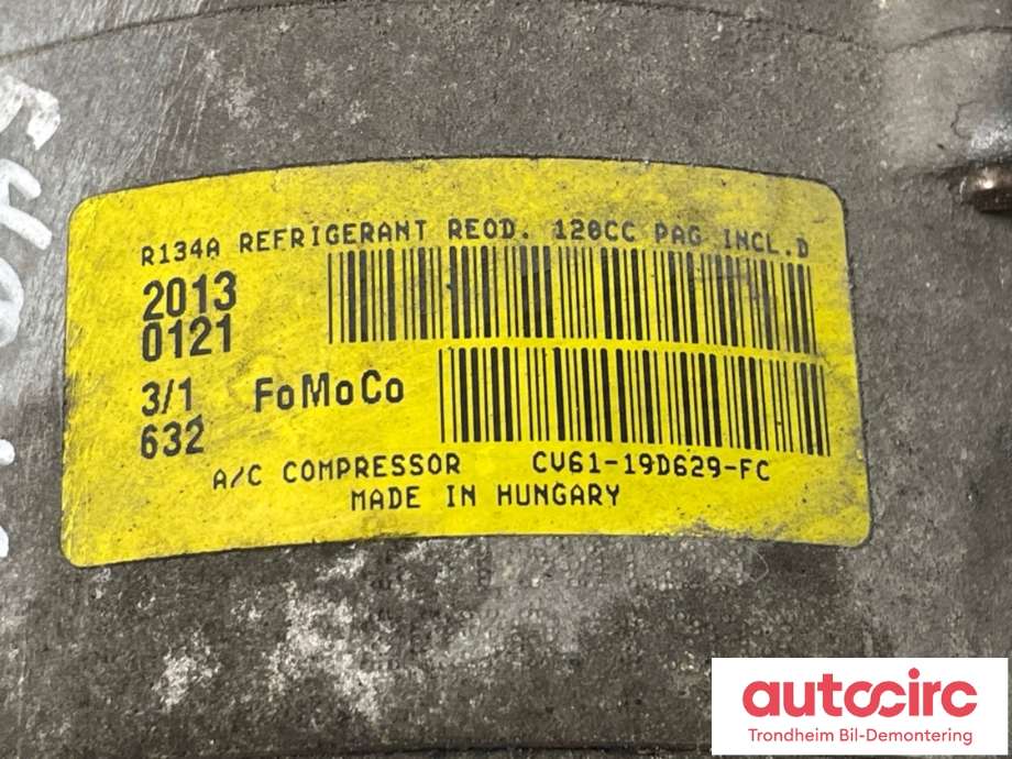 Aircondition kompressor til Ford Focus 2011-2014 (Type III, Fase 1)  (CV61-19D629-FC|DV61-19D629-FG|2100870| 2414013)