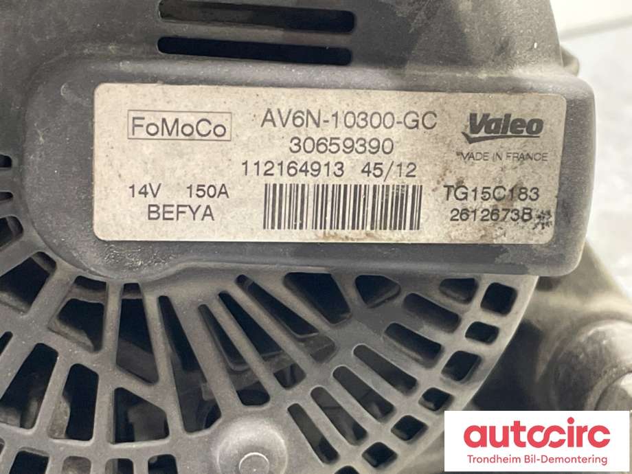 Dynamo diesel til Ford Mondeo 2011-2014 (Type IV, Fase 2)  (AV6N-10300-GE|2260730|1857696)