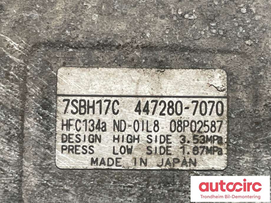 Aircondition kompressor til Ford Mondeo 2011-2014 (Type IV, Fase 2)  (F1F1-19D629-HC|2069520|)