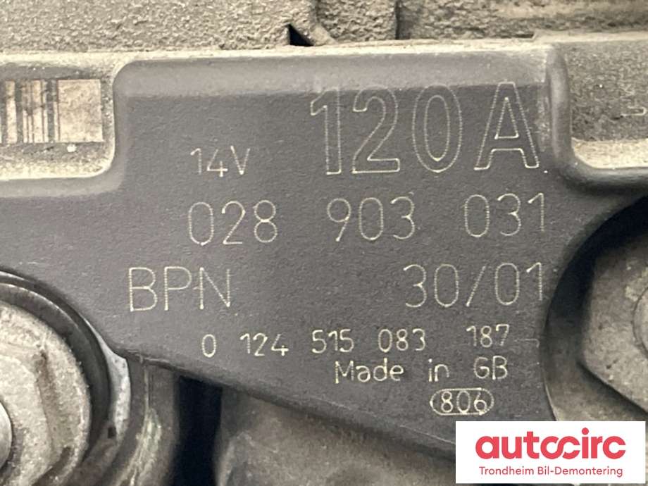 Dynamo diesel til VW Passat 2001-2005 (B5,3BG) (B5,3BG) (028903031|028903031AX|)