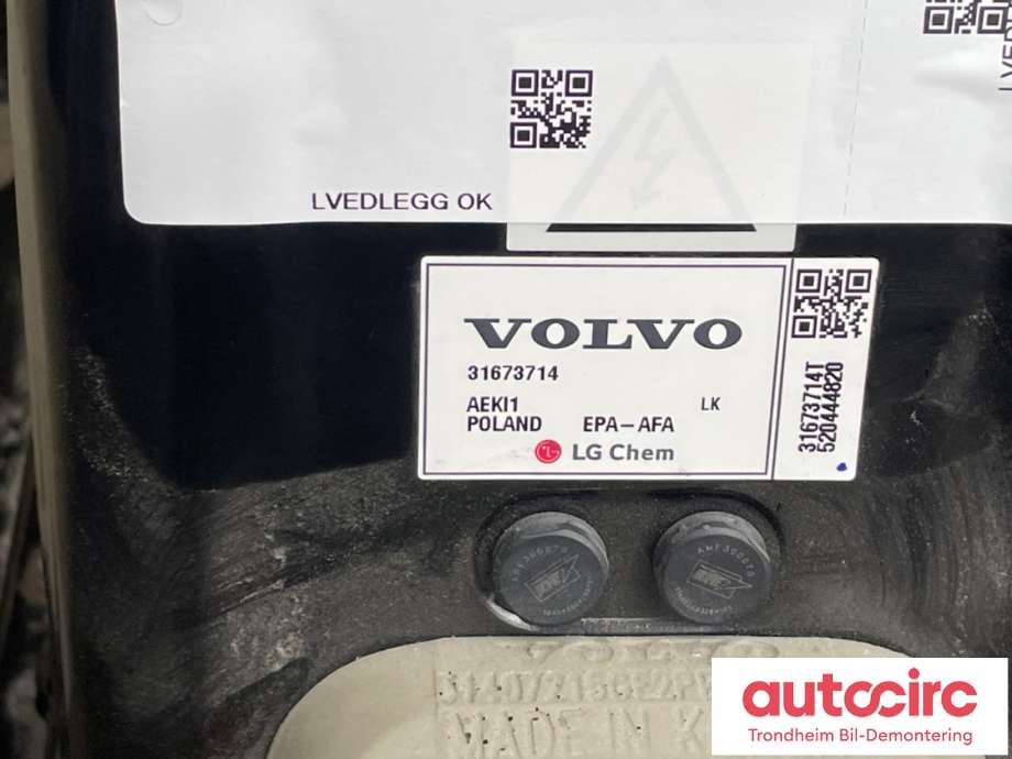 Batteripakke hybrid til Volvo XC90 2015-2025 (Type II) (36011708|)