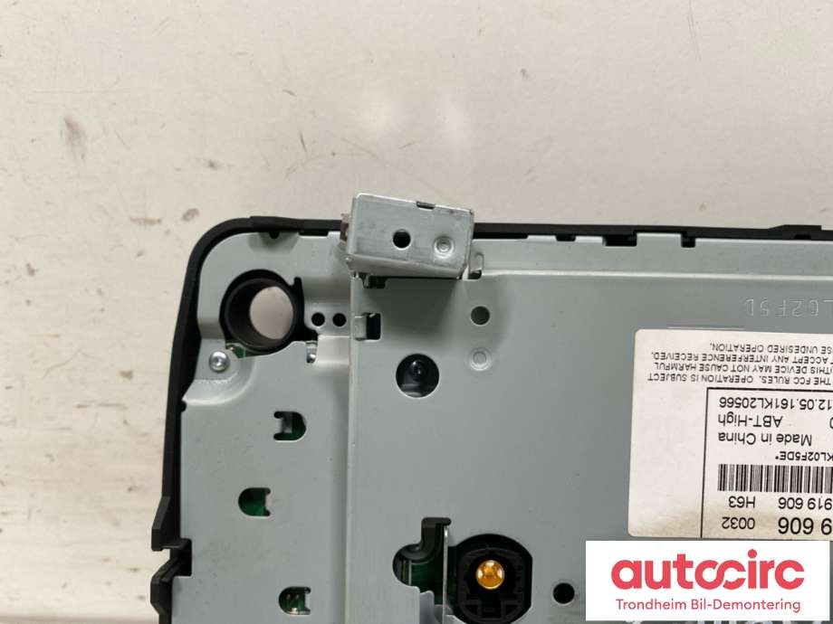 Bilstereo navigasjon skjerm til VW e-Golf 2014-2017 (Fase 1)  (5G0 919 606|)