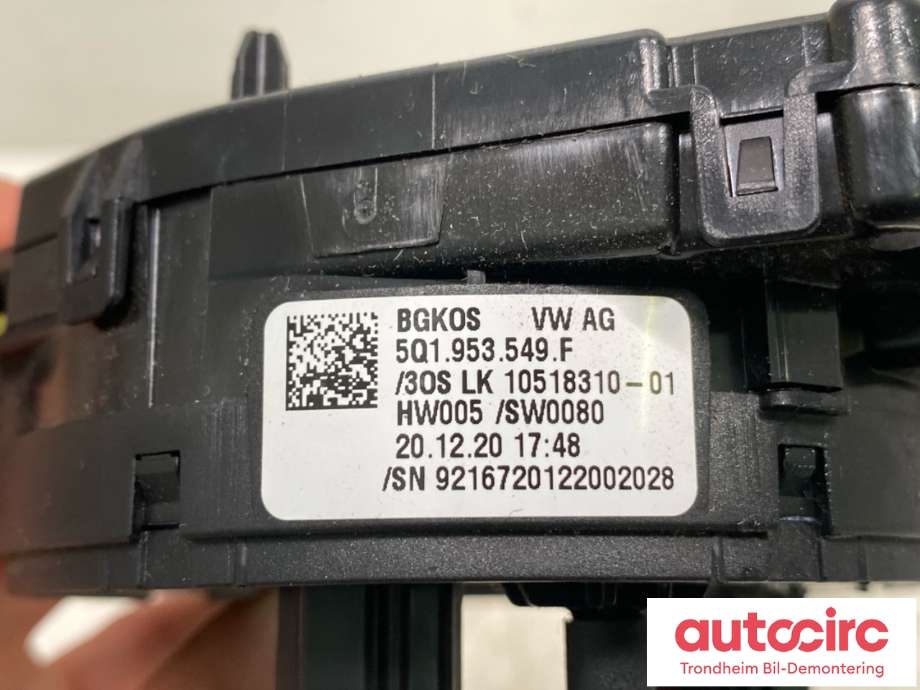 Airbag slepering til Škoda Enyaq 2021-->>  (5Q1 953 507G F|5Q1 935 549 F|)