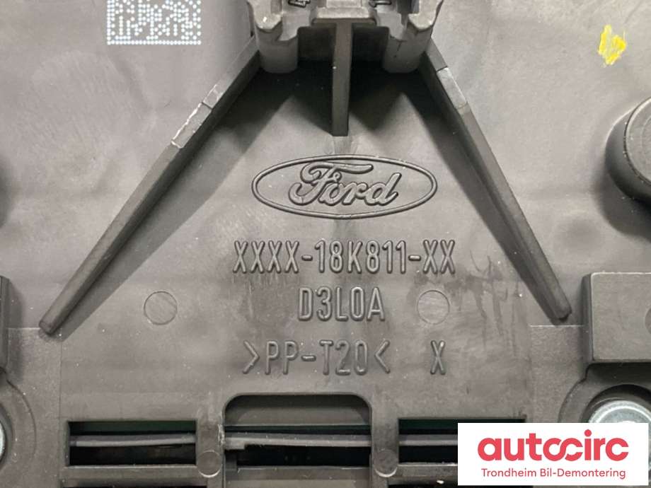 Bilstereo betjeningspanel til Ford Kuga 2013-2019 (2017169|CJ5T18K811HK|)