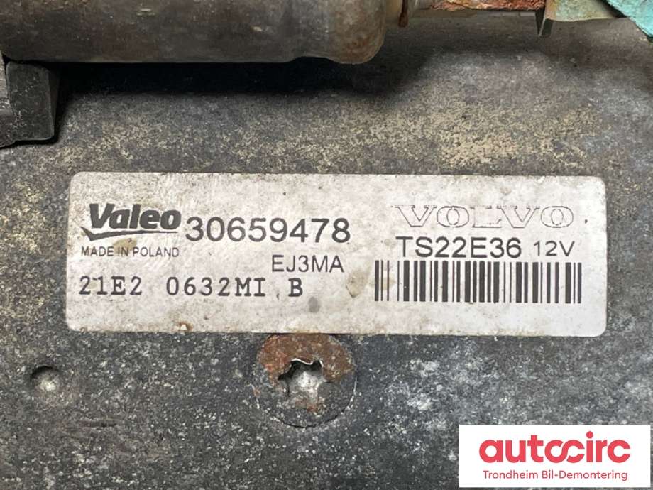 Starter diesel til Volvo V70 2007-2013 (Type III, Fase 1) (30659478|36051780|)