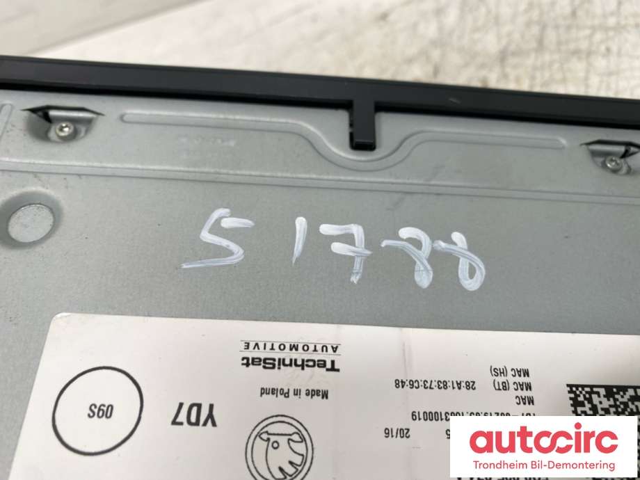 Bilstereo til Škoda Octavia 2013-2016 (Type III, Fase 1)  (5Q0 035 874 A|)