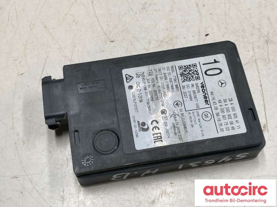 Sensor blindsone til Mercedes EQC, 2019-->>  (A0009054111)