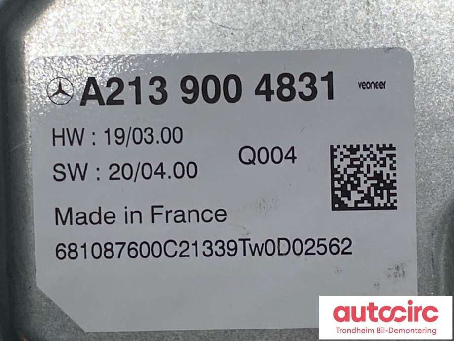 Sensor radar til Mercedes EQC 2019-->>  (A2139004831|)
