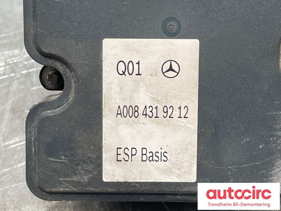 ABS sentral til Mercedes B-Klasse 2011-2018 (W246) (W246) (A0084319212|A0084310112|A0084319312| A0084317612)