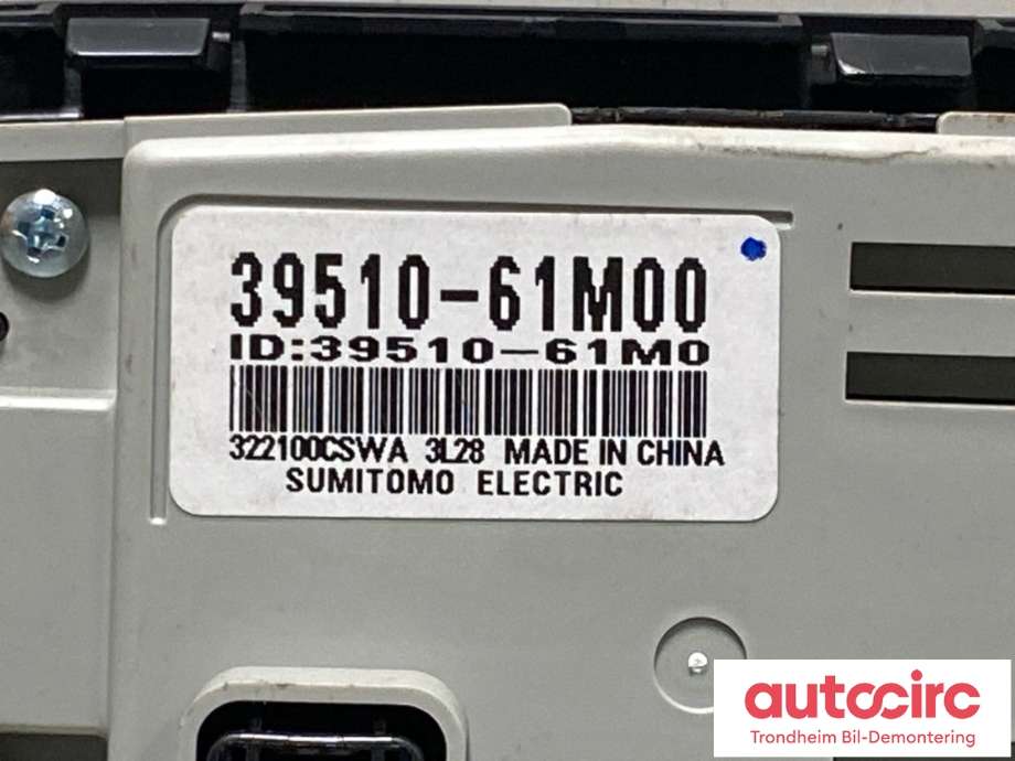 Varmeapparat betjening til Suzuki SX4 S-CROSS 2013-->> (Type II)  (39510-61M00-BKZ|)