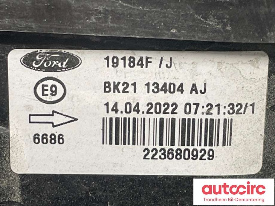 Baklykt høyre til Ford Transit Custom 2013-2023 (Type I) (2410754|BK21-13404-AJ|)