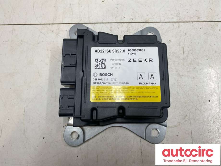 Styreenhet airbag hovedsensor til Zeekr X 2025-->> (6608089881|)