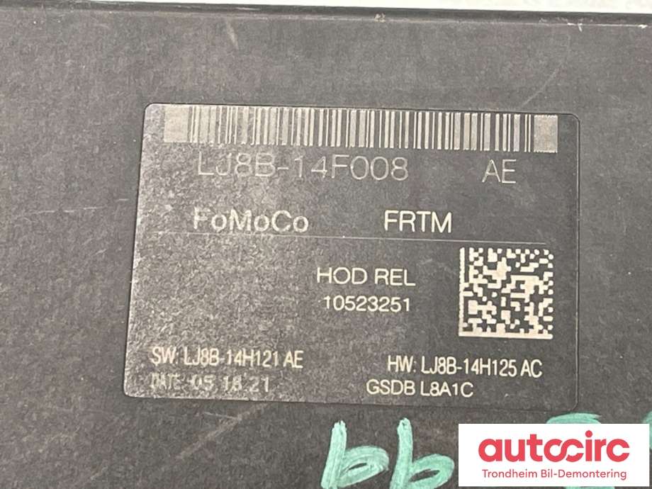 Styreenhet diverse til Ford Mustang Mach-e 2020-->>  (LJ8B-14H121-AE|LJ8B-14F008-AE|2490129)