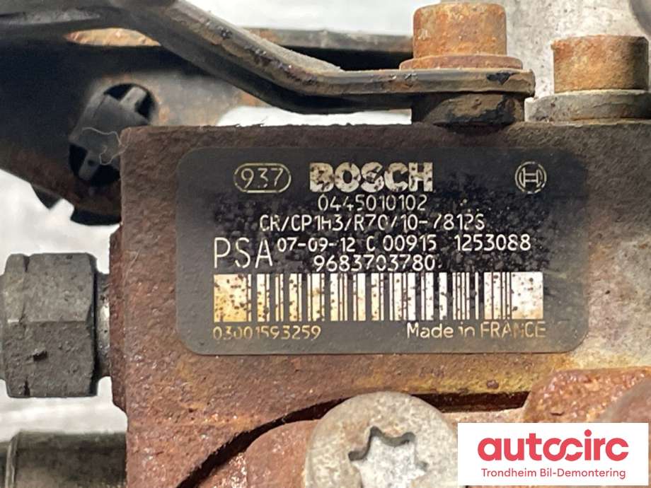 Dieselpumpe til Citroën Jumpy 2007-2016 (Type II) (9683703780|1920HT|1921Q5)