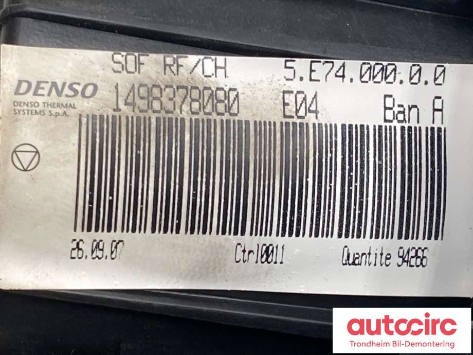 Varmeapparat motor til Citroën Jumpy 2007-2016 (Type II)  (1498378080|6441 X7|1613566380)