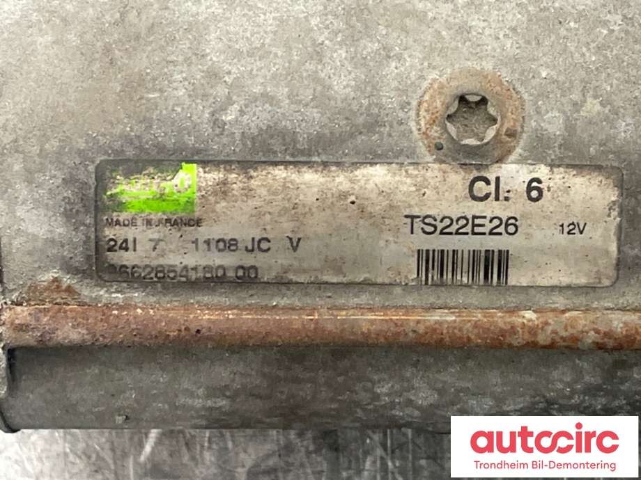 Starter diesel til Citroën Jumpy 2007-2016 (Type II)  (5802 AE|5802 CE|)