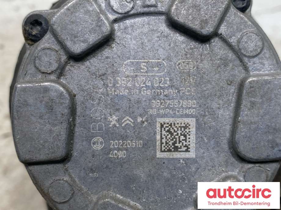 Vannpumpe elektrisk til Citroën ë-C4 2020-->>  (98 275 678 80|0 392 024 023|)
