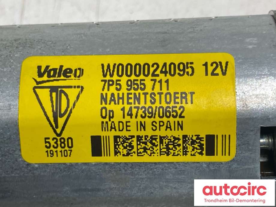 Viskermotor bakrute til Porsche Cayenne 2010-2017 (92A) (92A) (7P5955711|958 628 080 00|)