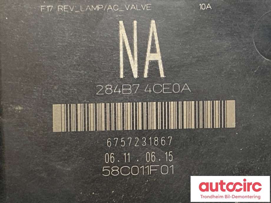 Sikringsboks til Nissan X-Trail 2014-2022 (T32) (T32) (284B7-4CE0A|)