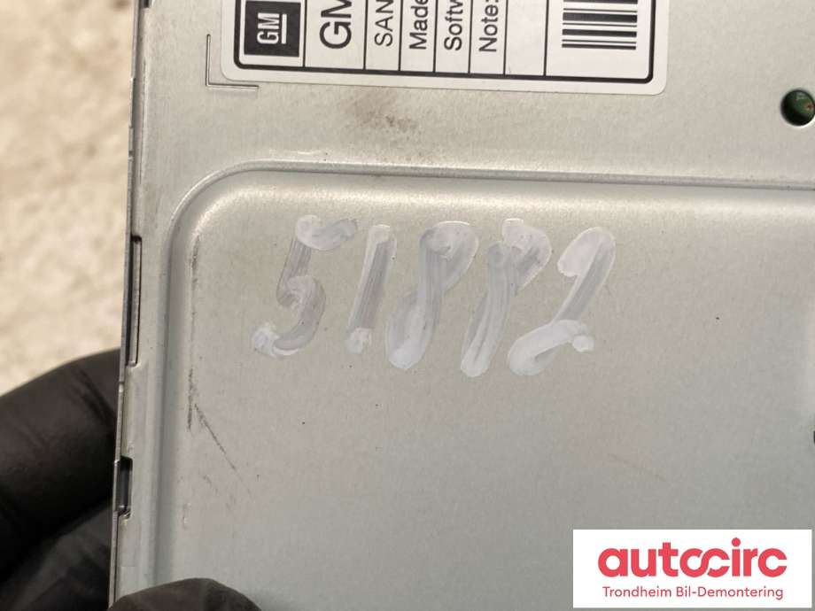 Bilstereo navigasjon skjerm til Opel Zafira Tourer 2012-2018  (SANYO|42353388|95247248|14780371)