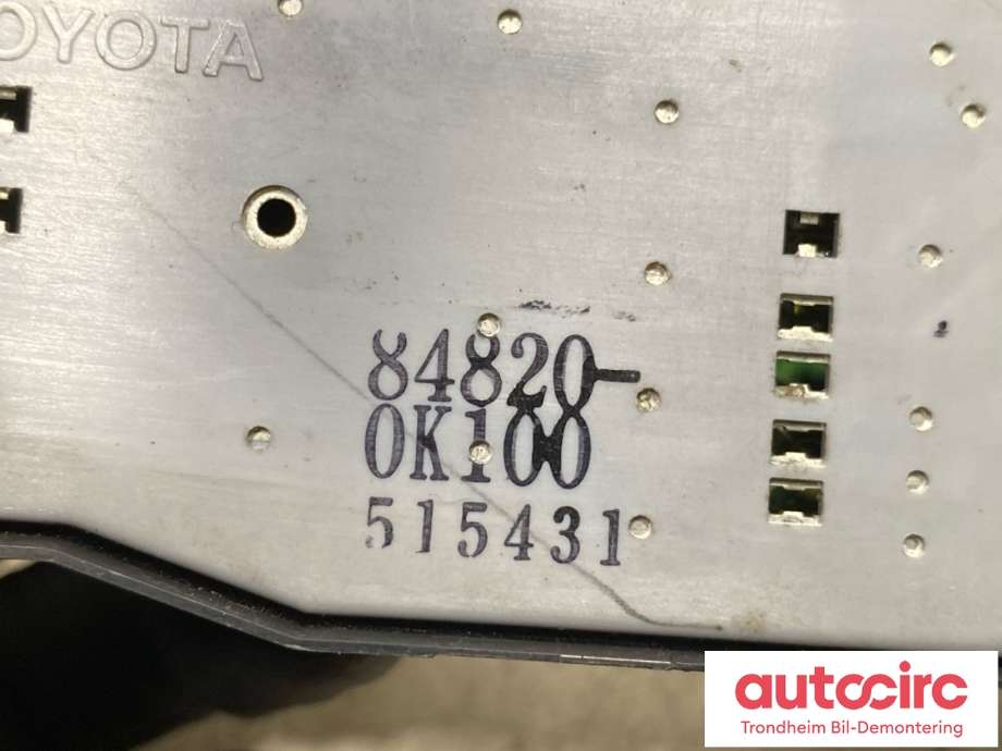 Bryter ruteheis førerdørspanel til Toyota Hilux 2006-2011 (TOYOTA|848200K100|)