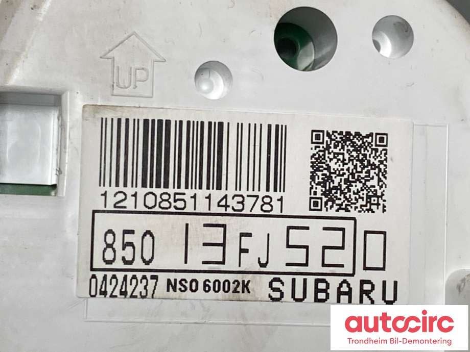 Instrumentpanel til Subaru XV 2012-2017 (Type I)  (85013FJ520|)