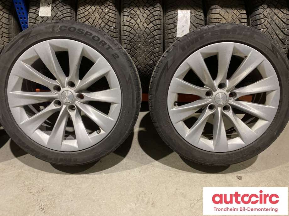 Hjulsett aluminium sommer til Tesla Model S 2016-2021 (Fase 2)  (245/45R19|19|PROD: 0224|3MM)