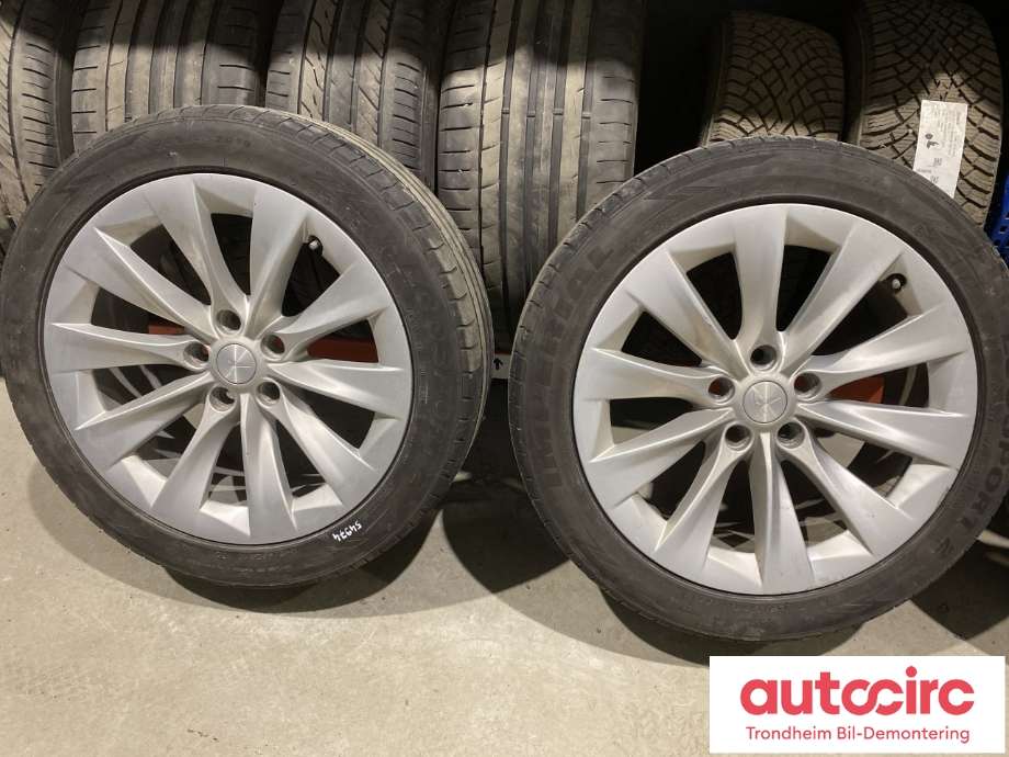 Hjulsett aluminium sommer til Tesla Model S 2016-2021 (Fase 2)  (245/45R19|19|PROD: 0224|3MM)