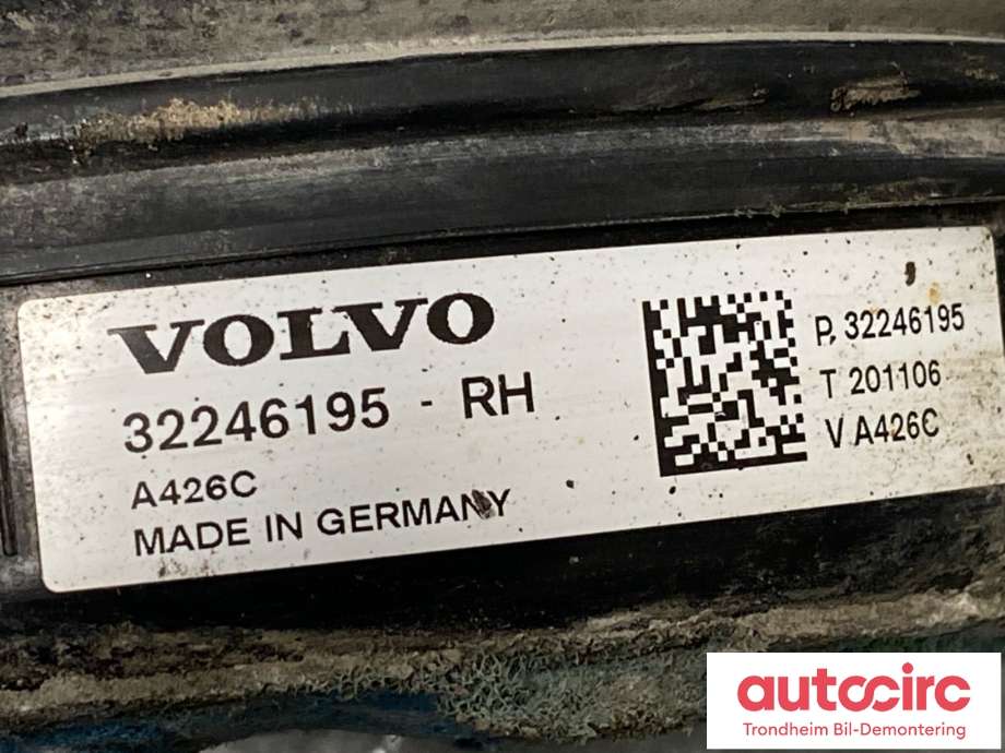 Fjær bak nivå luftpute/belg til Volvo XC90 2015-2025 (Type II)  (32246195|)