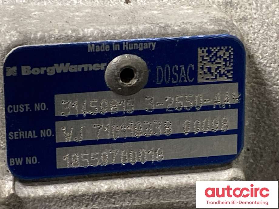Turbo til Volvo XC90 2015-2025 (Type II)  (BORG WARNER|36012658|31459815|18559700018)
