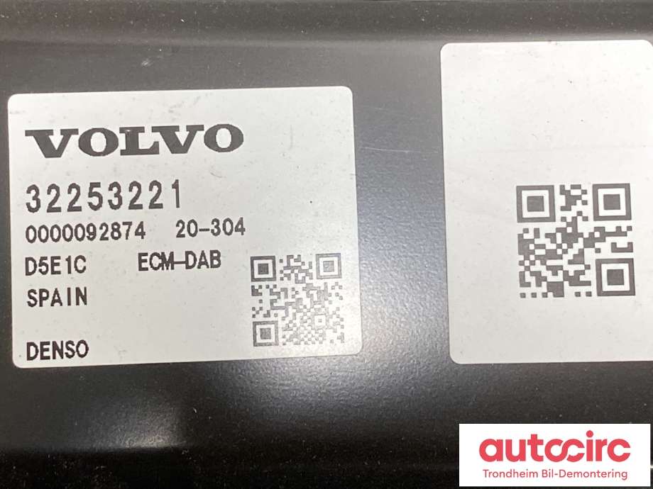 Styreenhet motor til Volvo XC90 2015-2025 (Type II) (DENSO|36003275|32253220|32253221)